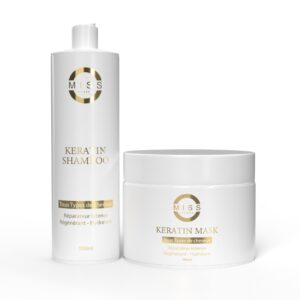 shampoing et masque keratine