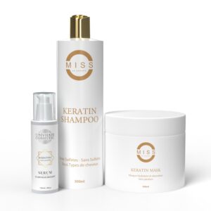 shampoing masque et serum keratine