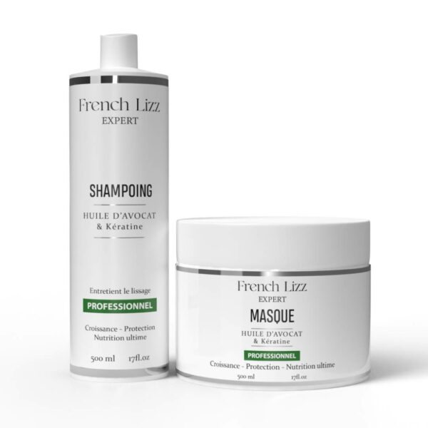 Shampoing et masque à l'huile d'avocat